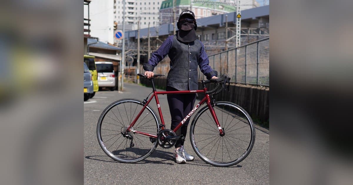 cycleZオリジナル デニムシャツ(レディース)の作りを見る|岡山の自転車店