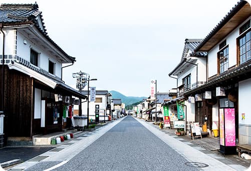 矢掛町の街並み