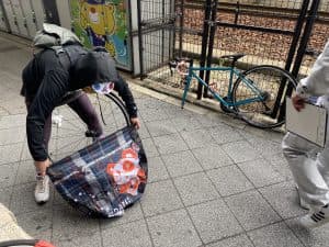 新幹線輪行準備
