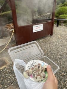 地獄釜で蒸されたまんじゅう