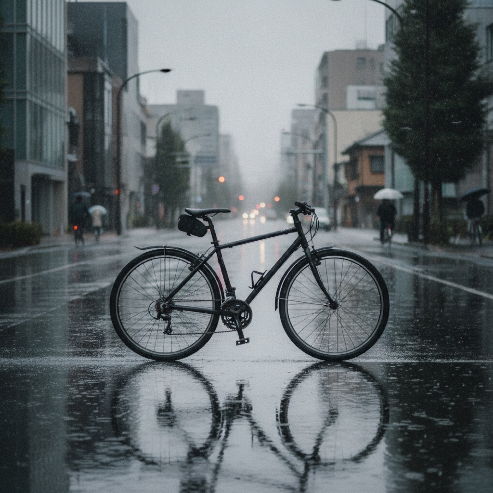 岡山で自転車通勤の雨対策｜背中が泥だらけになる前に「簡易泥除け」を